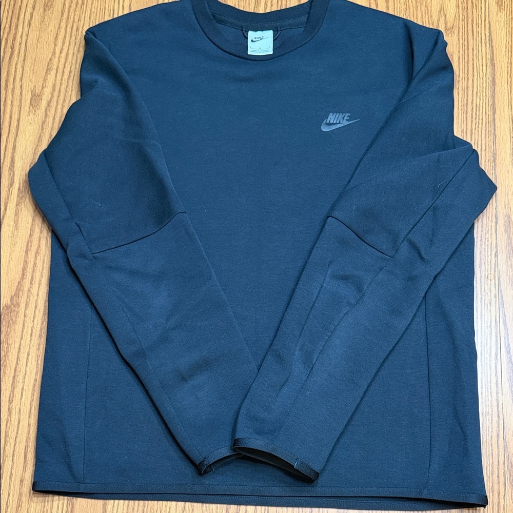 Nike Men's Black Tech Fleece Crewneck